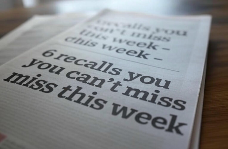 Urgent Alerts: Key Recalls You Need to Know This Week