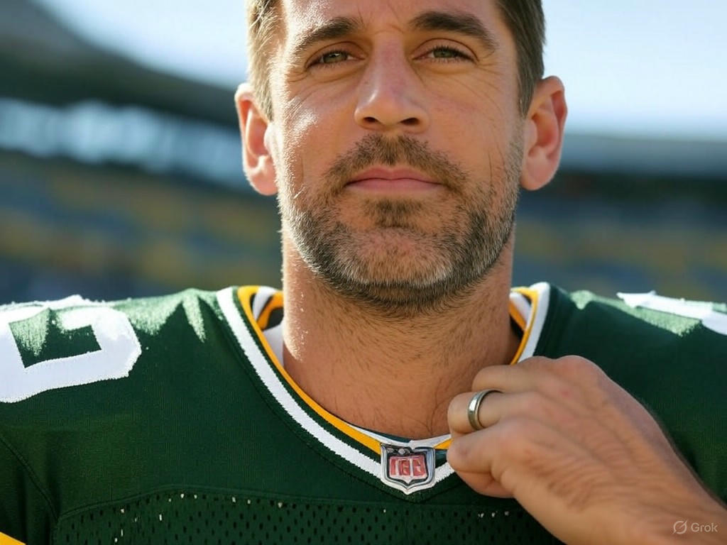 Aaron Rodgers Sparks Marriage Speculation with Mystery Ring at Steelers Signing
