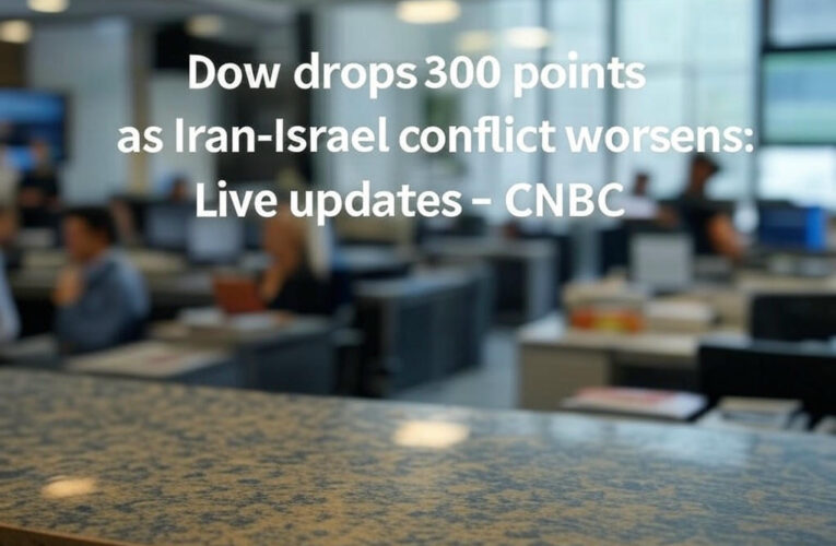 Market Turmoil: Dow Plunges 300 Points Amid Escalating Iran-Israel Tensions