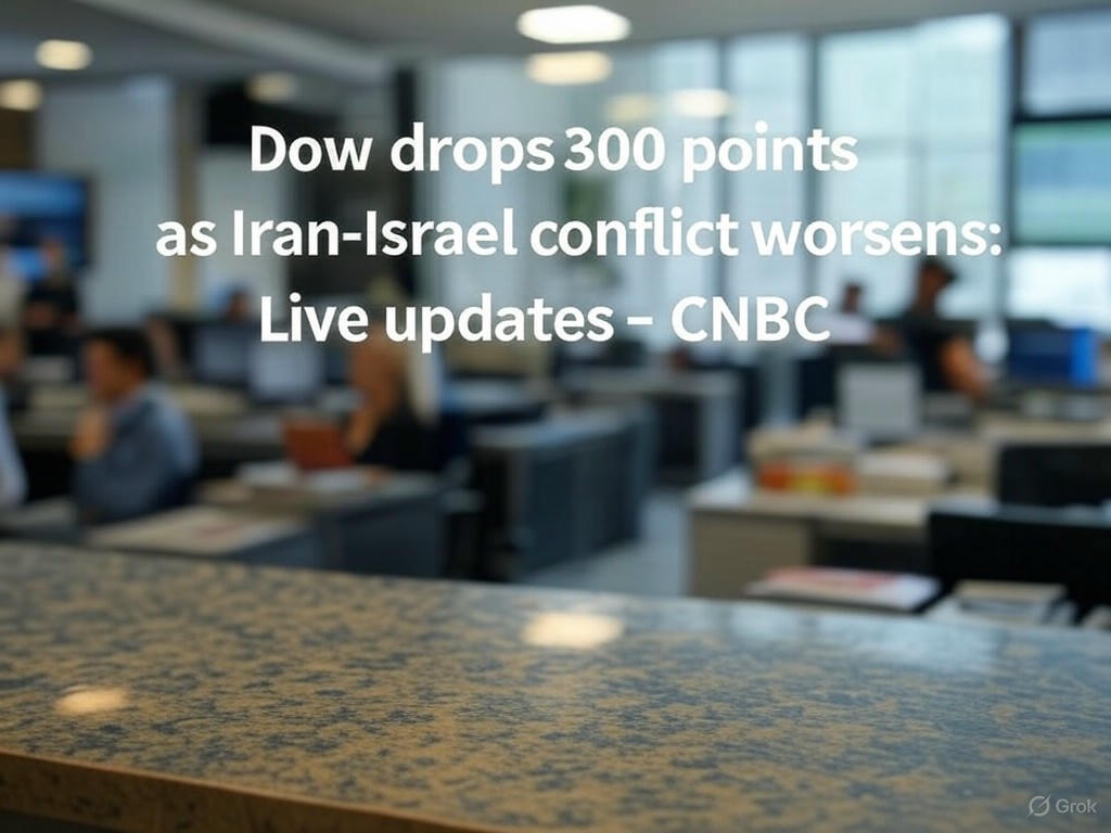 Market Turmoil: Dow Plunges 300 Points Amid Escalating Iran-Israel Tensions