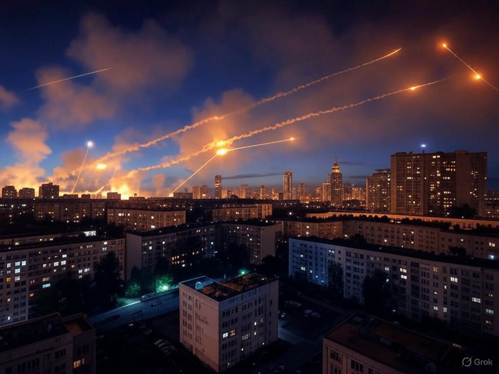 Kyiv Under Siege: A Night of Unyielding Aerial Attacks