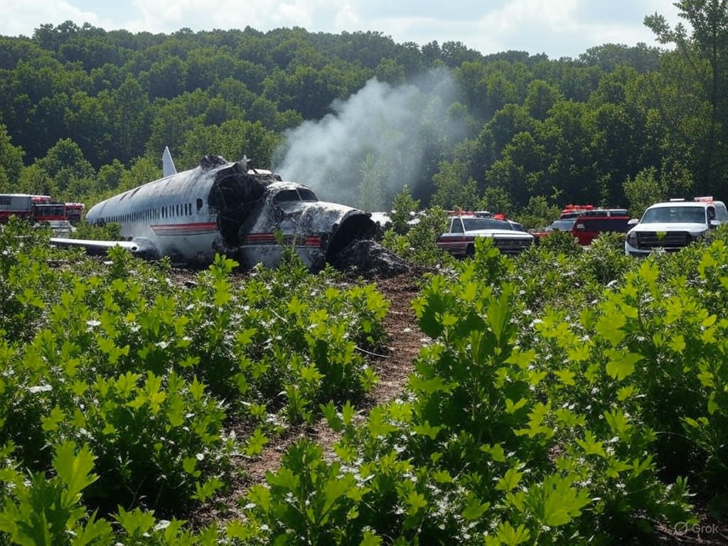 Tragic Plane Crash in Tennessee: Multiple Individuals Airlifted to Safety