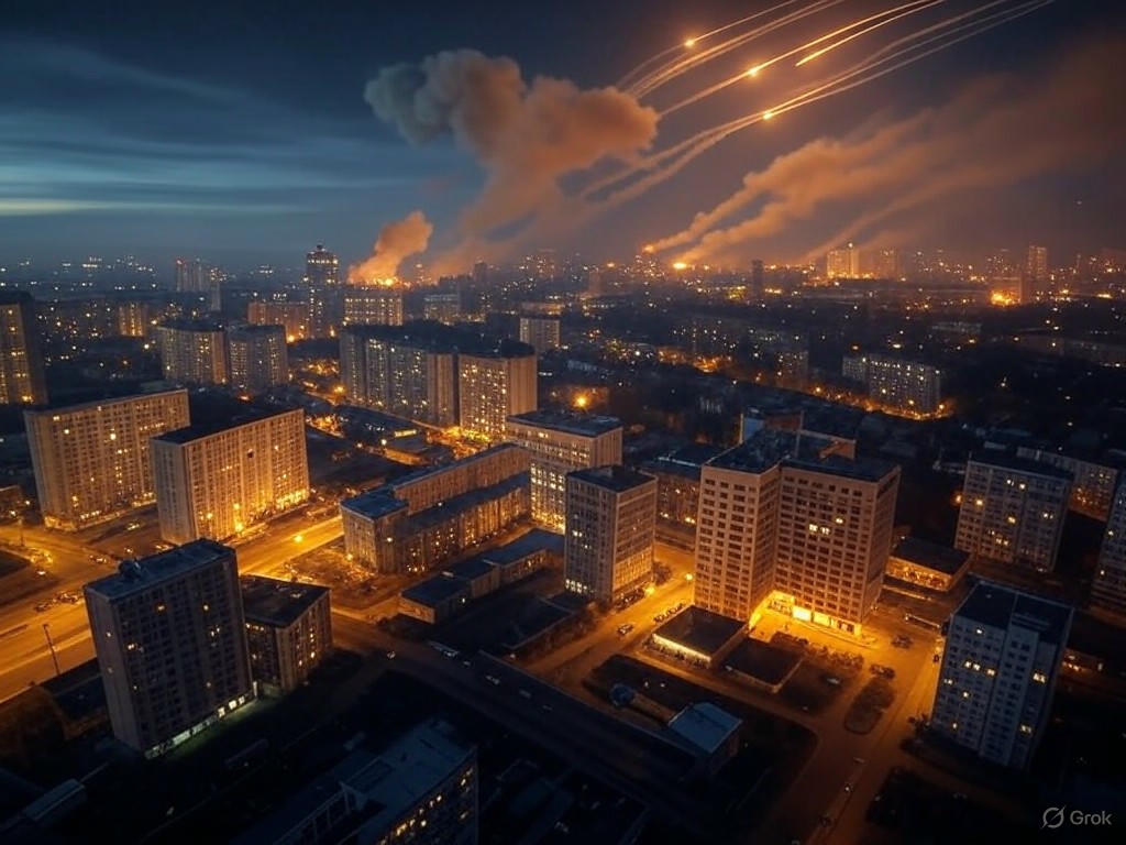 Tensions Soar as Russia Strikes Kyiv Following Ukraine’s Bold Drone Offensive
