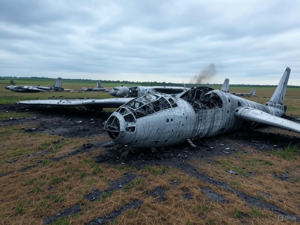 Devastation from Above: Ukraine Strikes Russian Bomber Bases