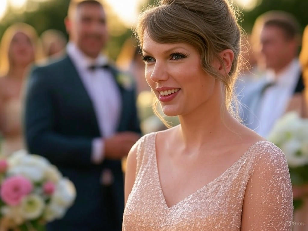 Taylor Swift Stuns at Wedding Alongside Travis Kelce, Sparking Buzz