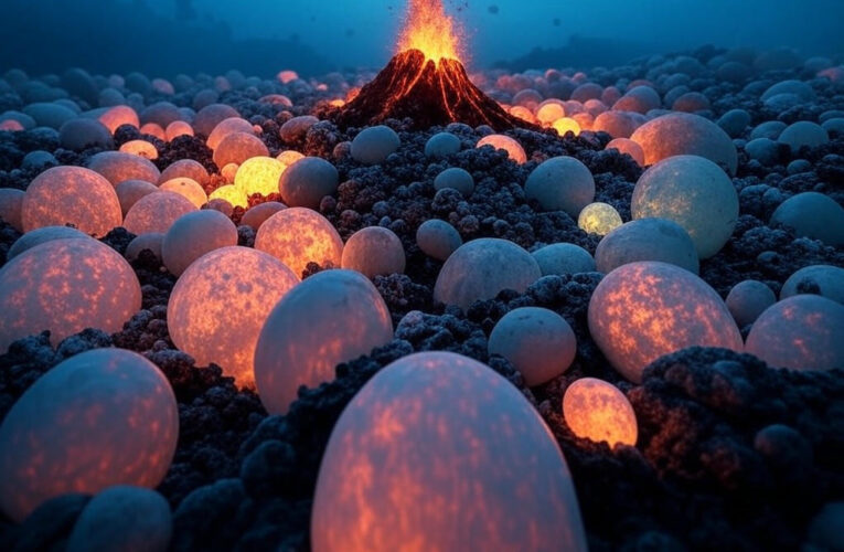 Mysterious Ocean Depths: Giant Eggs Unearthed Near Underwater Volcano