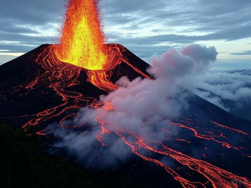 Skyward Ice: How Volcanic Eruptions Paint the Heavens with Frost