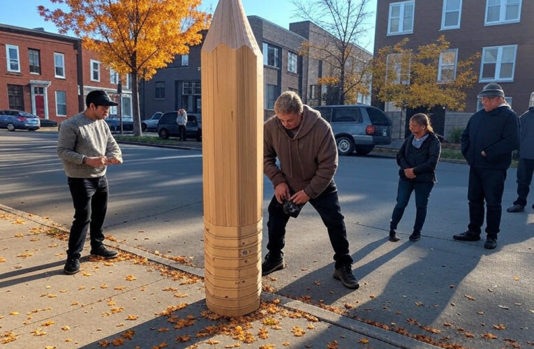 A Giant Pencil and a Minneapolis Tradition: The Annual Sharpening Celebration