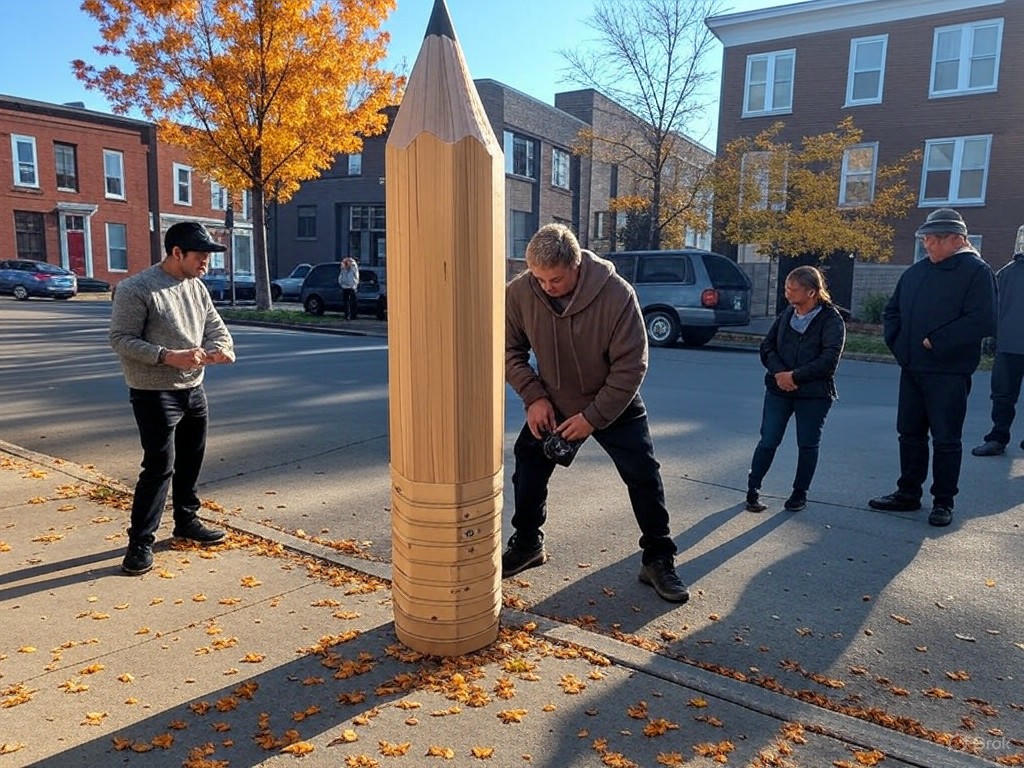 A Giant Pencil and a Minneapolis Tradition: The Annual Sharpening Celebration